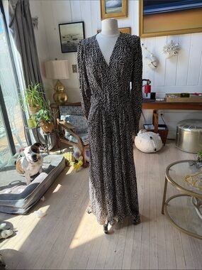 Isabel Marant silk maxi with incredible drape and sleeves